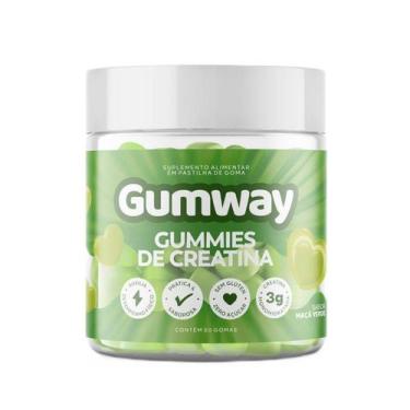 Imagem de 60 Gomas de Creatina Maçã Verde Sem Lactose Sem Glúten - Gumway