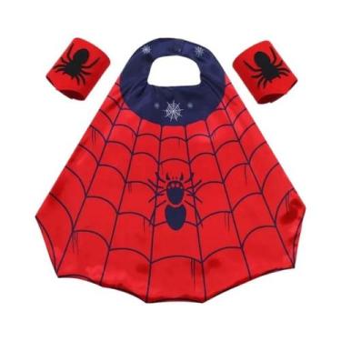 Imagem de Conjunto De Fantasia De Super-Herói Infantil Para Halloween Com Capa, 