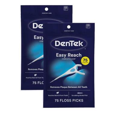 Imagem de Kit Fio Dental Dentek Floss Picks Complete Clean Easy Reach com 150 un