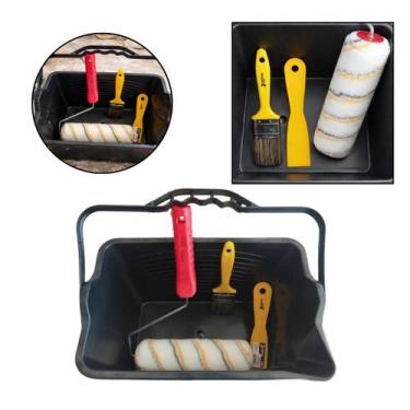 Imagem de Kit Pintura Rolo Antigotas Caçamba 11L Uso Geral - Compel