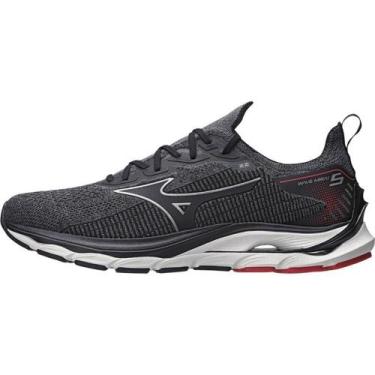 Imagem de Tênis Mizuno Masculino Wave Mirai 5 Running Academia, 43, Chumbo