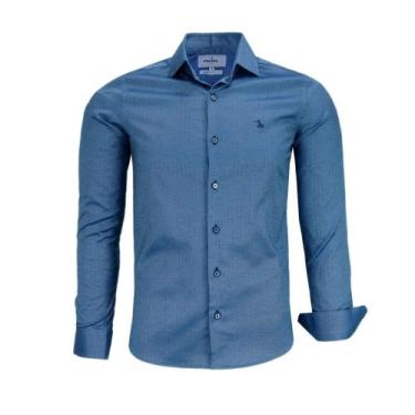 Imagem de Camisa Social Amil Masculina Slim Manga Longa Sofisticada 1811 - AMIL 