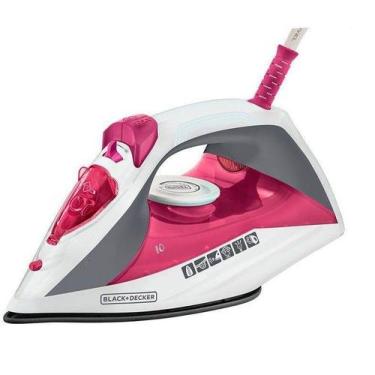 Imagem de Ferro de Passar a Vapor Black Decker 1200w Antiaderente Pink 127V, 110