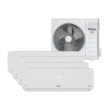 Imagem de Ar Condicionado Quadri Split Philco 42000 BTUs (HW 12K+12K+12K+12K) Quente e Frio Inverter 220V R32 (PAC42QV)