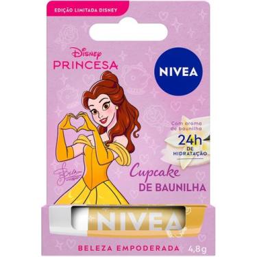 Imagem de Hidratante Labial Nivea Disney Princesa Bela Cupcake de Baunilha 4,8g