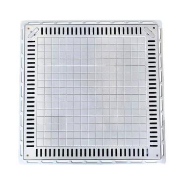 Imagem de Tampa Casa de Máquina Piscina Lisa Simples Grelha 80x80cm B2