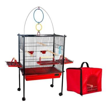 Imagem de Viveiro Gaiola Calopsita Aves Com Bolsa De Transporte - Jel Plast, Bla