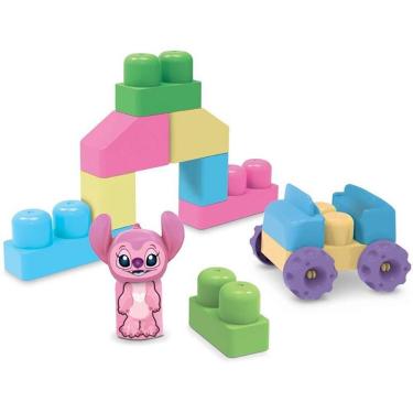 Imagem de Brinquedo para Montar Stitch Angel Blocos Mágicos com 24 Peças Coloridas Elka