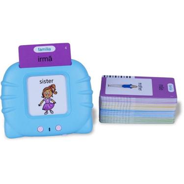 Imagem de Brinquedo Educativo Máquina de Cartas Bilíngue com Leitora Eletrônica e 112 Cartões Bee Toys