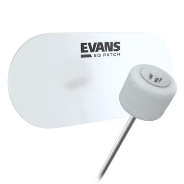 Imagem de Pad Protetor para Pele de Bumbo EQPC2 Pedal Duplo 2 Peças Transparente Evans