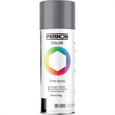 Imagem de Tinta Spray Perkon Uso Geral Cinza Medio 300Ml 7201