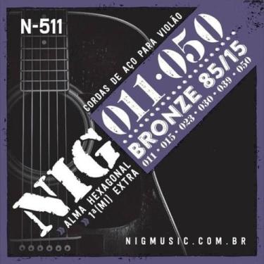Imagem de Encordoamento Para Violão Aço .011 N511 NIG