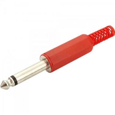 Imagem de Plug P10 Mono 141014 Vermelho Genérico - DEZ / 10 - STORM