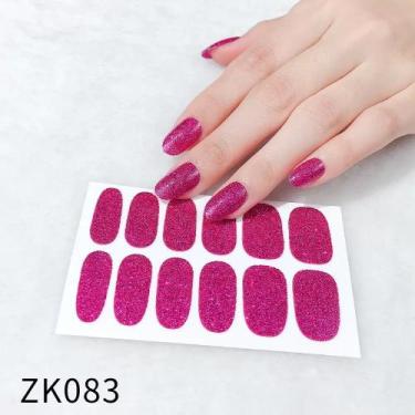 Imagem de Adesivos de Gel de Esmalte Premium Para Unhas Princesa Brilho Acessóri