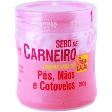 Imagem de Creme Hidratante Pé Mãos Rachadura Sebo De Carneiro 200G - Rhenuks