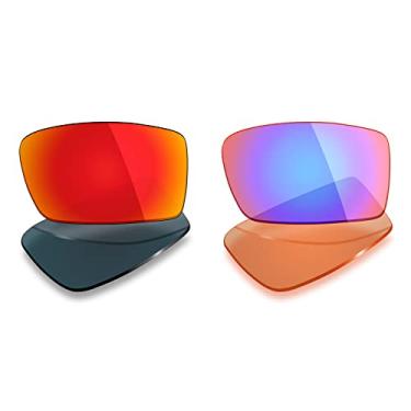 Imagem de 2 pares de lentes polarizadas de substituição da Mryok para óculos de sol Oakley Gascan – Opções