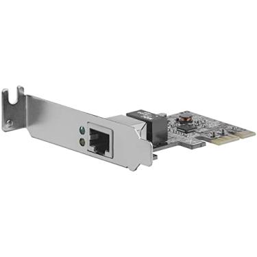 Imagem de StarTech.com Placa de rede PCIe de 1 porta - perfil baixo - porta RJ45 - Chipset Realtek RTL8111H - Placa de rede Ethernet - Placa de rede adaptador de servidor NIC (ST1000SPEX2L)