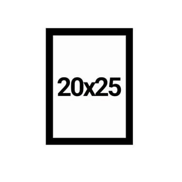Imagem de Moldura 20x25 com Eucatex (MDF) Preta