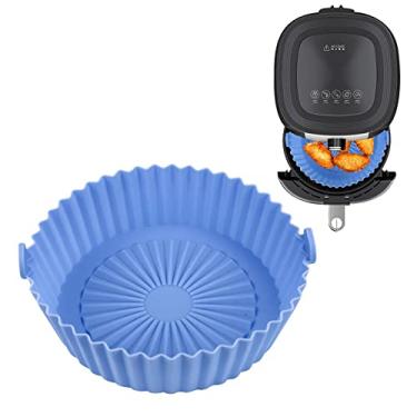 Imagem de silicone Air Fryer – silicone reutilizável para fritadeira a ar, acessórios forno substituição do forro pergaminho | Cesta silicone para fritadeira a ar para cozinhar Honeybug