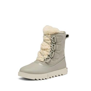 Imagem de Sorel Bota feminina Joan of Arctic Next Lite — Dove — Botas de neve de couro e camurça à prova d'água — Tamanho 35, Pomba, 34