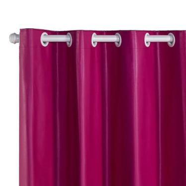 Imagem de Cortina Blackout Pvc Corta 100 % A Luz 2,80 M X 1,60 M Pink - Bordados