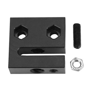 Imagem de Acessórios para impressora 3D bloco de porca antifolha, assento de porca de pompom parafuso T8, pode ser montado em uma placa ou sulco em V. (Preto)