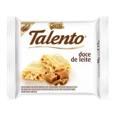Imagem de Chocolate Talento Branco com Doce de Leite 90g c/12 - Garoto