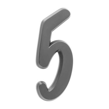 Imagem de Número Residencial Para Casa 5 Preto 3D 22cm