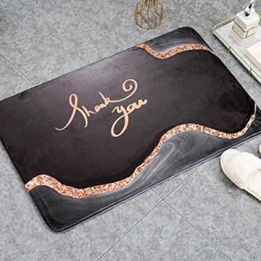 Imagem de Tapetes de porta para decoração de interiores Tapetes de cozinha antiderrapantes Tapetes de banheiro Absorvente de água Tapete de banheiro absorvente de água Tapete antiderrapante 60 x 91 cm
