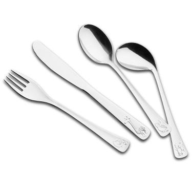 Imagem de Conjunto de Talheres Infantil Tramontina em Inox - 4 Peças