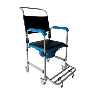 Imagem de Cadeira Higiênica D50 Aço Fixa 150 Kg 48cm - Dellamed