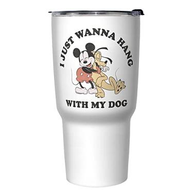 Imagem de Disney Caneca de viagem isolada de aço inoxidável Mickey Dog Fill Lover 765 ml, multicolorida