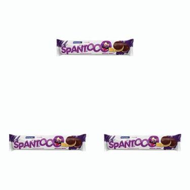 Imagem de Kit 3 Und Biscoito Itamaraty Spantoo Chocolate Branco 80G