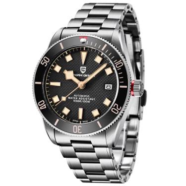 Imagem de HaiQin Pagani Design Clássico Relógio Mecânico Masculino Japonês NH35A Movimento Automático À Prova D'Água 100 m Relógio Mecânico de Aço Inoxidável Moldura de Alumínio Fashion Business Luminoso Data,