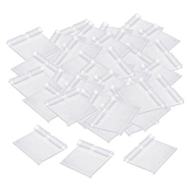 Imagem de Suporte de Plástico Transparente para Etiquetas de Preço de Varejo, 50x42mm