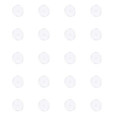 Imagem de 5 mm 20 pçs disco piercing transparente para piercing de colisão, brincos de silicone de pressão para almofadas de cura queloides kit piercing de umbigo, 5MM, gel de sílica, Sem pedras preciosas
