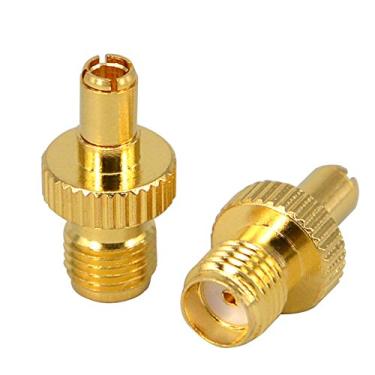 Imagem de Conector SMA fêmea para plugue TS9 macho adaptador RF coaxial pacote com 2