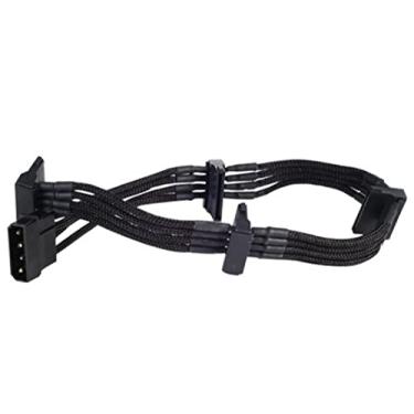 Imagem de Silverstone Tek cabo de extensão de alimentação com 1 x 4 pinos para 4 x conectores SATA (PP07-BTSB)