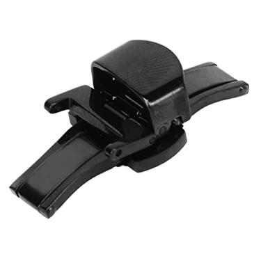 Imagem de Fecho de Pulseira de Relógio, Fivela de Implantação de Relógio Preto Em Aço Inoxidável Portátil Com Acabamento Alto Botão Duplo para Casa para Relojoeiro (12mm)