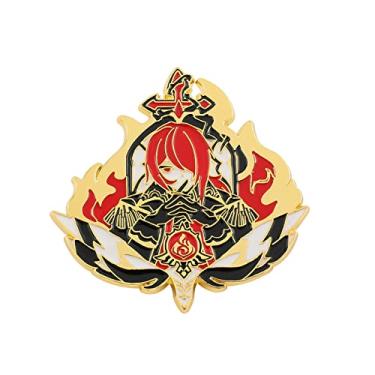 Imagem de Genshin Broche de esmalte de impacto, coleção de broches de lapela de metal, anime Genshin Impact Keqing Xiao, broches requintados, joias, presentes, mochila, acessórios, Metal, Sem pedras preciosas