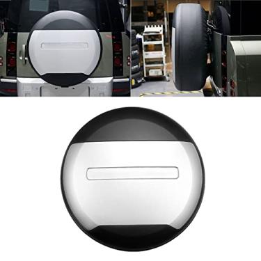 Imagem de FINMOKAL Revestimento de capa de pneu sobressalente prata reserva para Land Rover para Defender 90/110 2020-2022