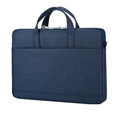 Imagem de Bolsa para Laptop de 13, 14 ou 15,6 polegadas, bolsa tipo carteiro com alça de ombro Azul 13