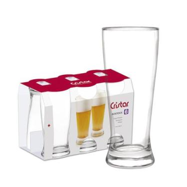 Jogo de Copos Montecarlo com 6 Peças em Vidro 340ml - Cristar