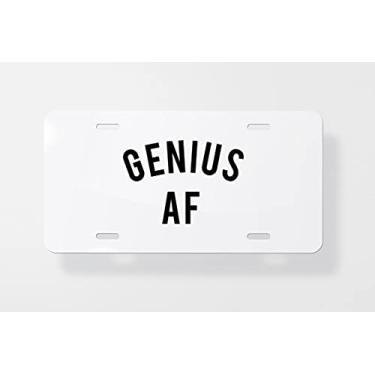 Imagem de Genius Af Capa para placa de carro – Capa para placa de carro – Capa para placa de carro 15 x 30 cm