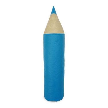 Imagem de Puff Infantil Lápis Em Material Sintético Azul Turquesa - Phoenix Puff