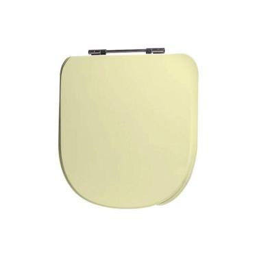 Imagem de Assento Sanitário Poliéster para Louça Vogue Plus Conforto deca Aço Creme