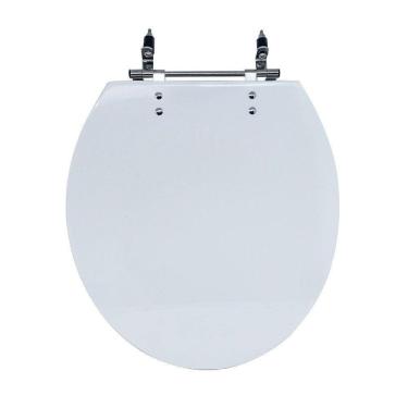 Imagem de Assento Sanitário Poliéster para Louça Azálea/standard/carina/flamingo/fiore/sabará Aço reb. Aparen Branco