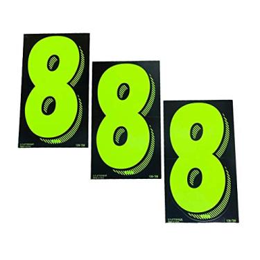 Imagem de 7 1/2 números de preço Chartreuse verde para revendedores de carro 3 dúzias (# 8's)
