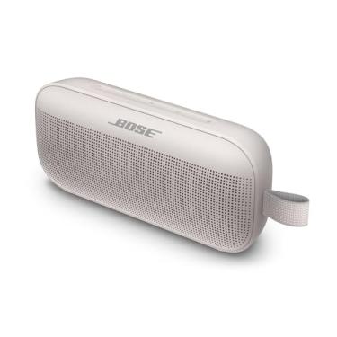 Imagem de Bose Alto-falante portátil SoundLink Flex Bluetooth, sem fio, à prova d'água, para viagens ao ar livre, branco
