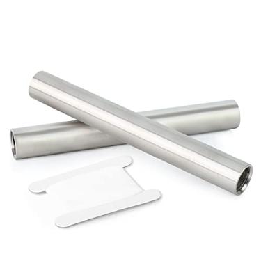 Imagem de TAISHER 2 peças de acessórios de tubos de aço inoxidável, 3/4" NPT x 3/4" NPT fêmea rosqueado, tubo de molde de mamilo de 20,32 cm de comprimento